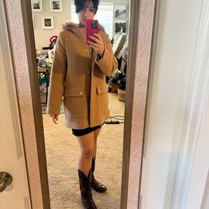 J. Crew Chateau Parka Wool Blend Coat